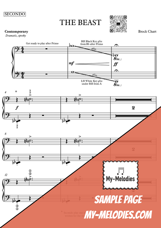 The Beast | Contemporary Halloween Duet for Student and Teacher (Primer)