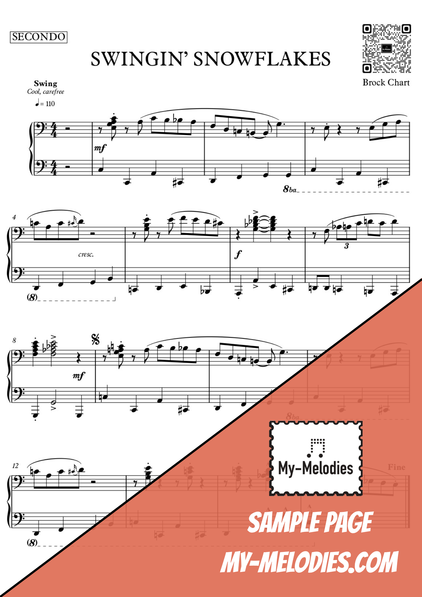 Swingin' Snowflakes | Jazzy Christmas Duet for Student and Teacher (Elementary)