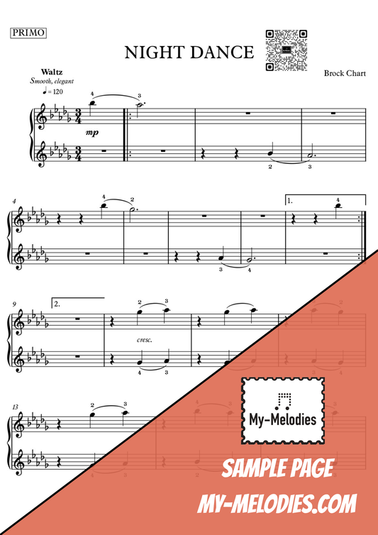 Night Dance | Classical Duet for Student and Teacher (Elementary)