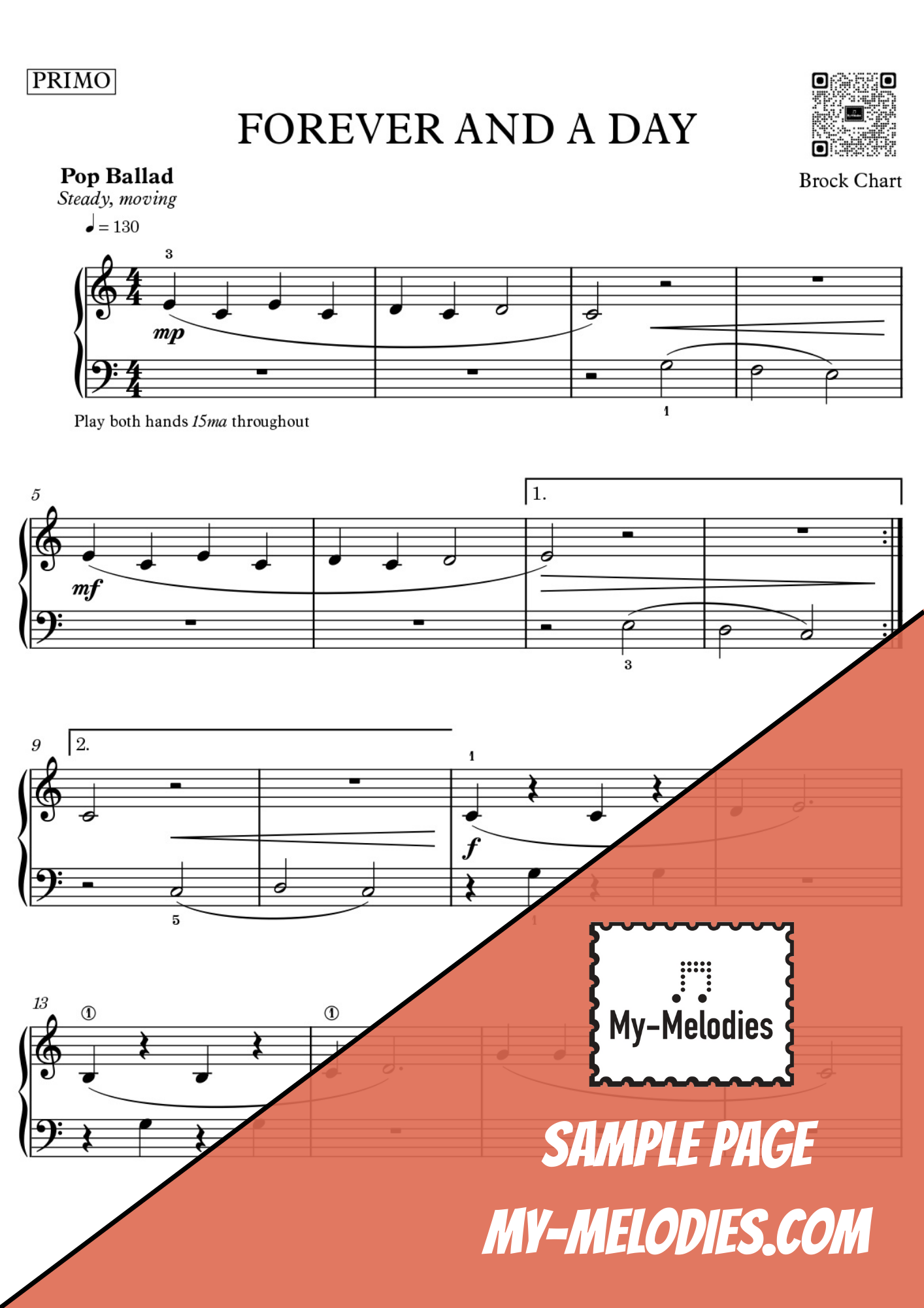 Forever and a Day | Pop Duet for Two Students (Elementary)