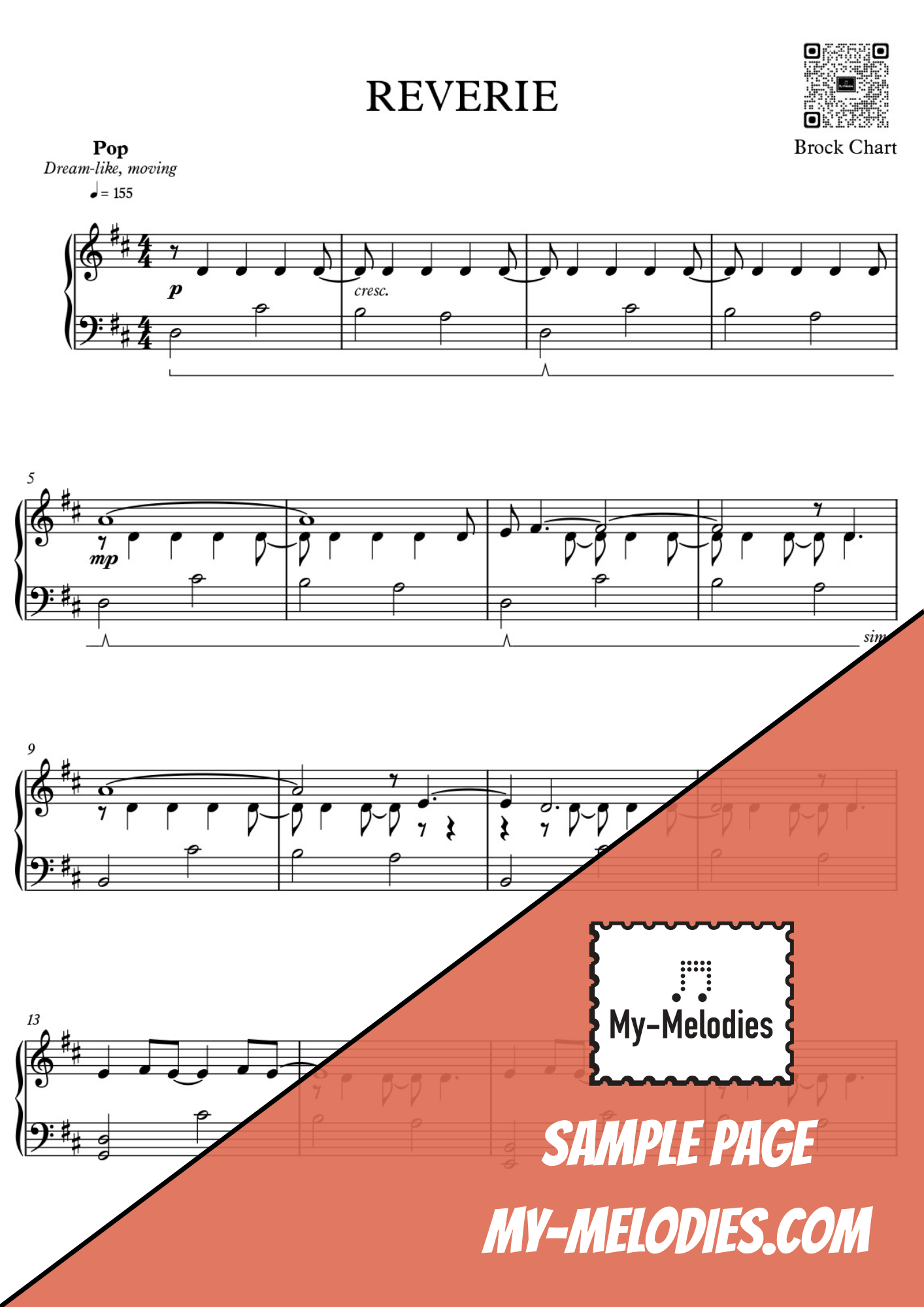 Reverie | Pop Piece for Solo Piano (Intermediate)