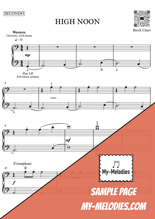 High Noon | Duet for Two Students in a Western Style (Elementary)