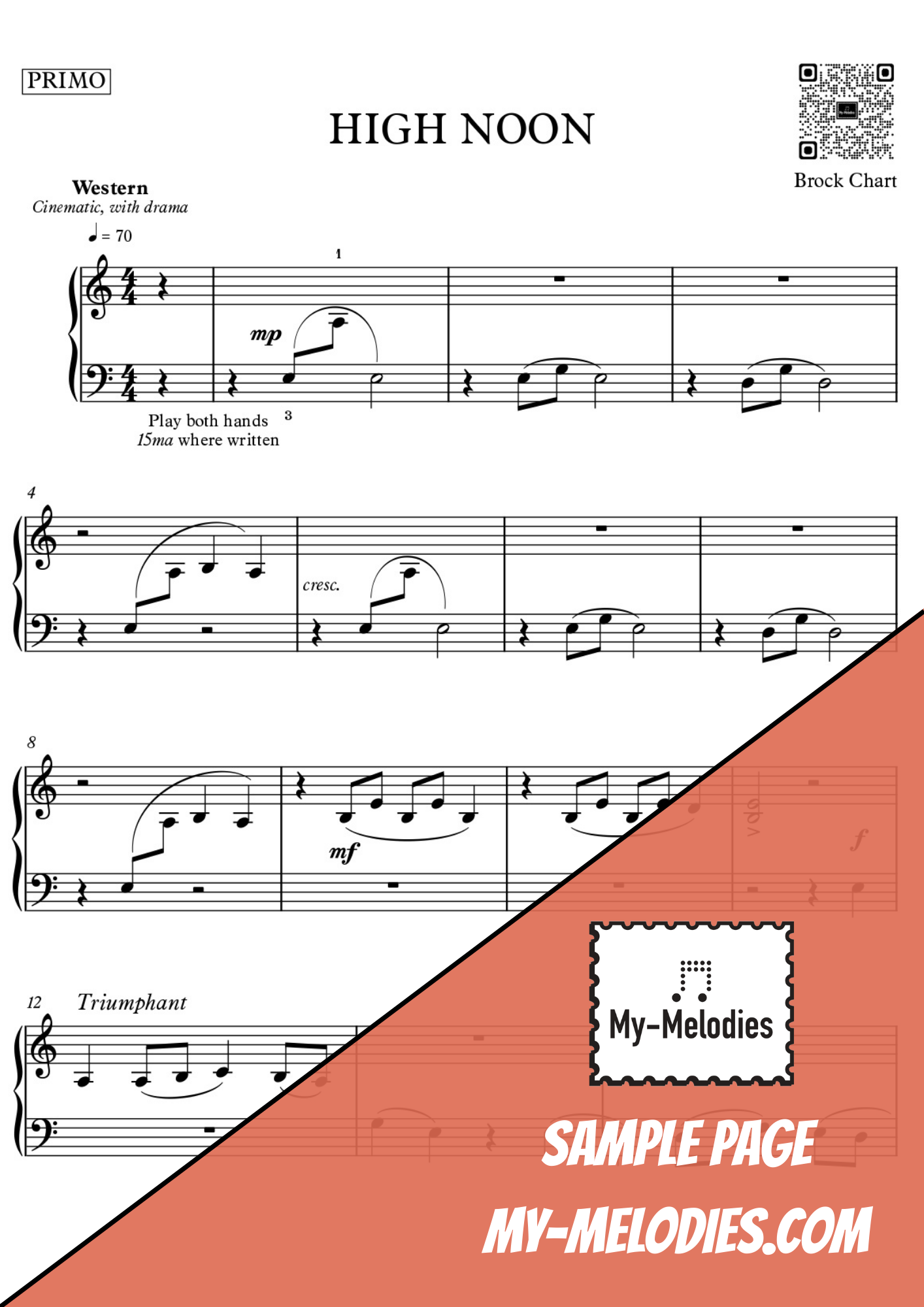 High Noon | Duet for Two Students in a Western Style (Elementary)