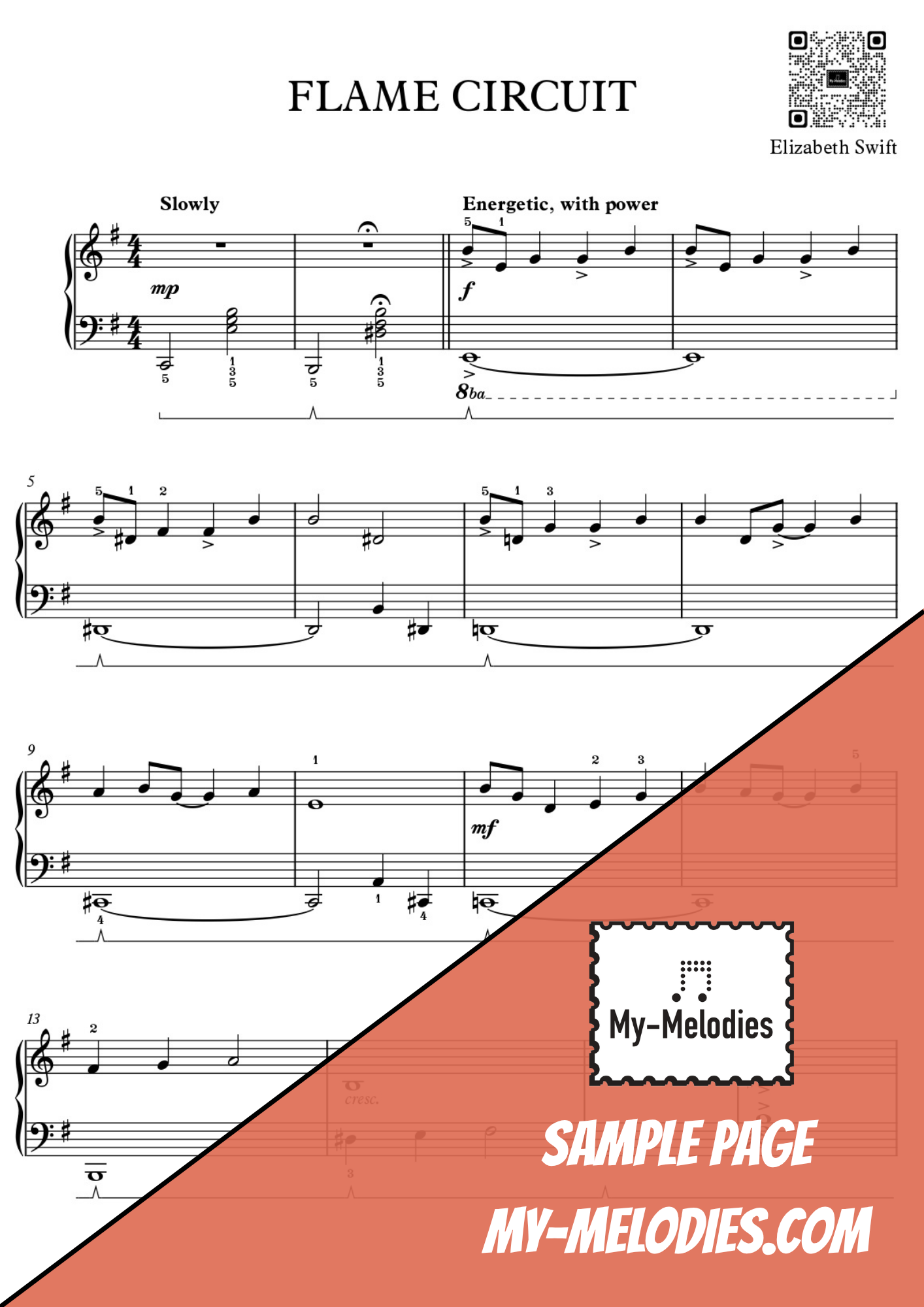 Flame Circuit | Contemporary Piece for Solo Piano (Early Intermediate)