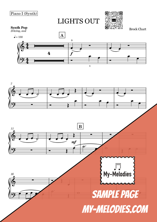 Light’s Out | Pop Piece for 3-Part Piano Ensemble (Elementary)