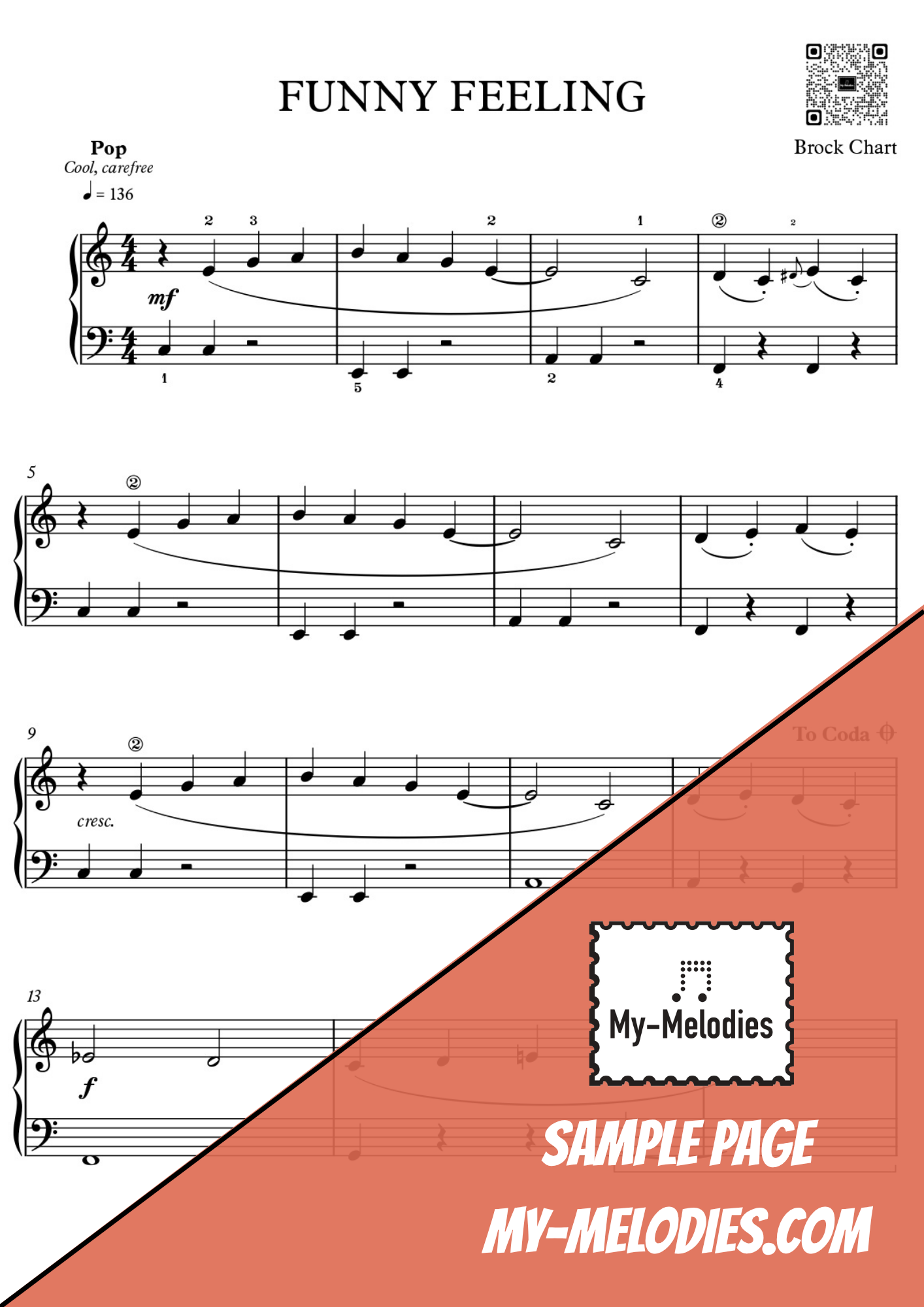 Funny Feeling | Pop Piece for Solo Piano (Late Elementary)