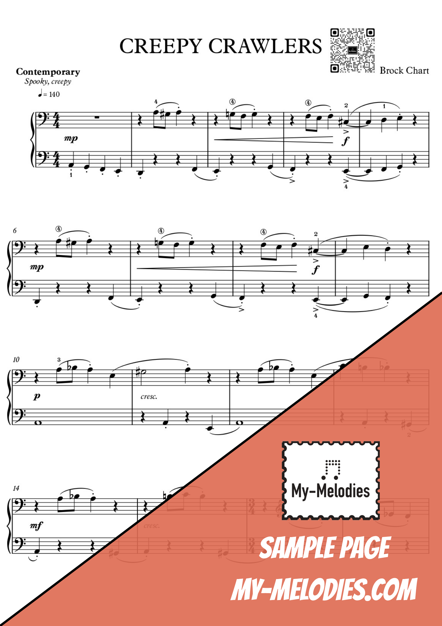 Creepy Crawlers | Contemporary Halloween Piece for Solo Piano (Late Elementary)