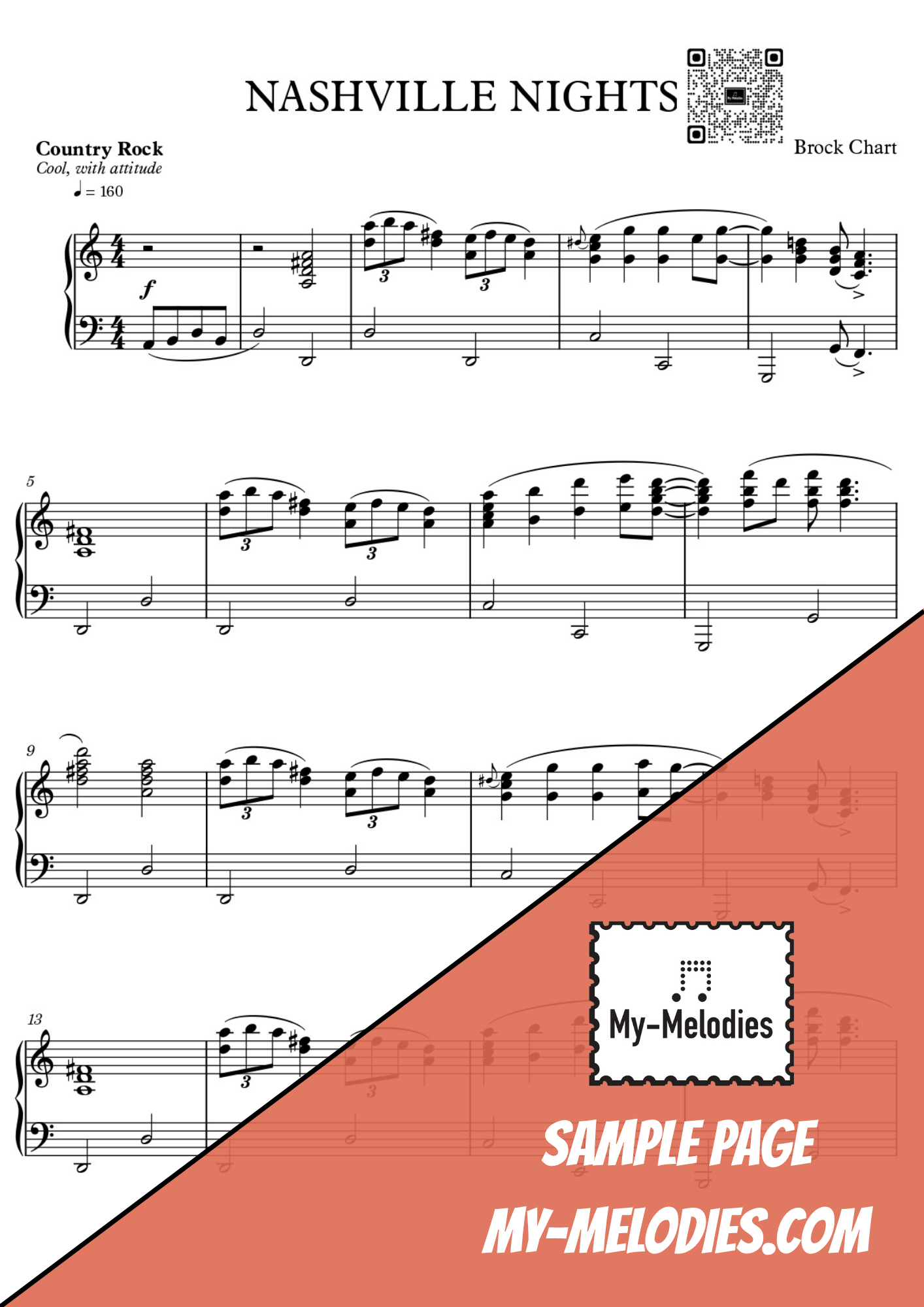 Nashville Nights | Country Rock Piece for Solo Piano (Intermediate)