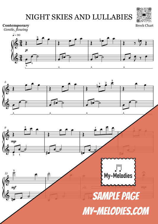 Night Skies and Lullabies | Contemporary Piece for Solo Piano (Late Elementary)