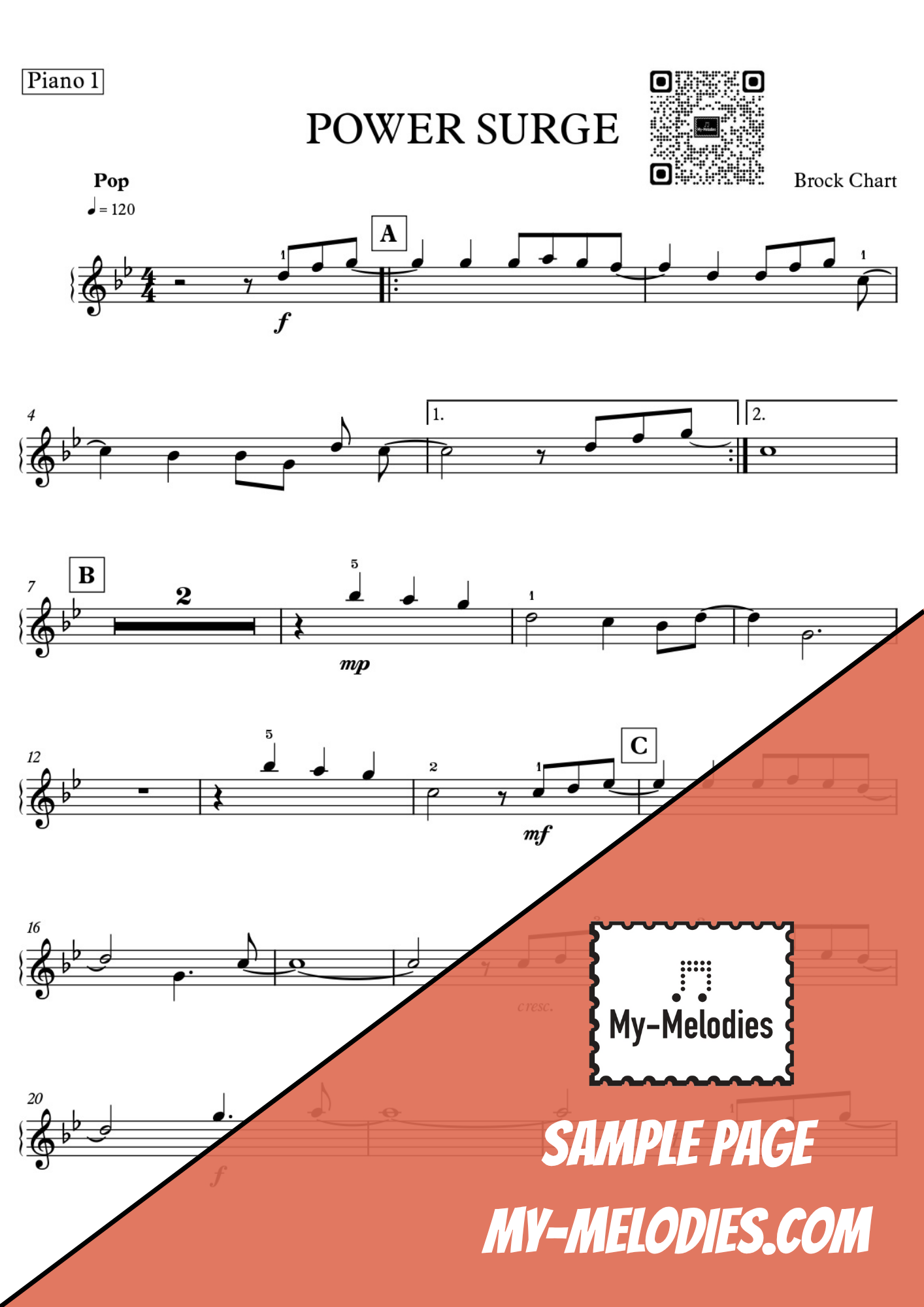 Power Surge | Pop Piece for 3-Part Piano Ensemble (Early Intermediate)