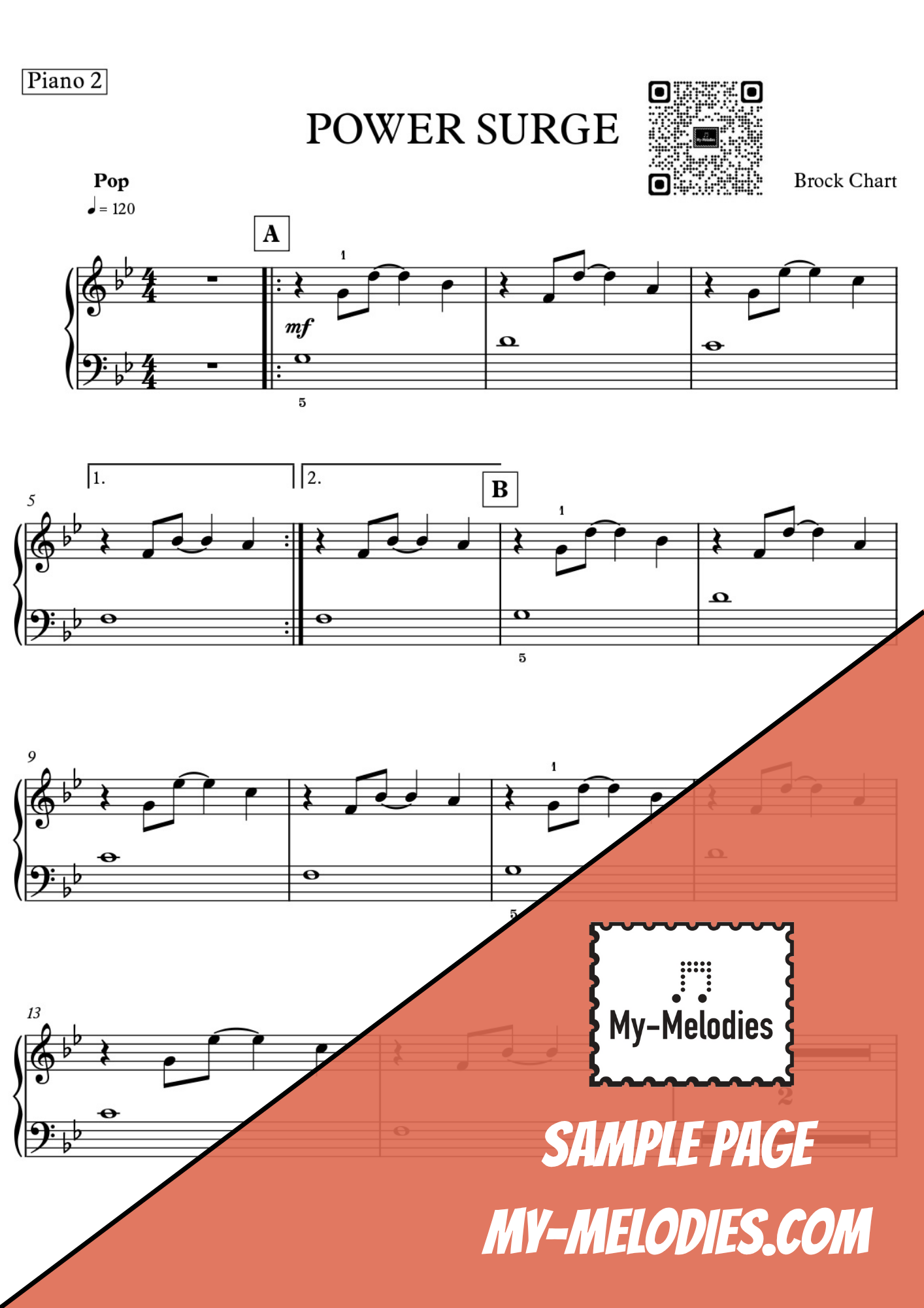 Power Surge | Pop Piece for 3-Part Piano Ensemble (Early Intermediate)