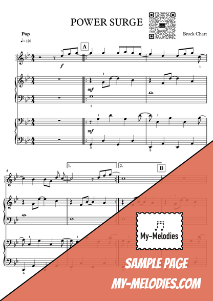 Power Surge | Pop Piece for 3-Part Piano Ensemble (Early Intermediate)