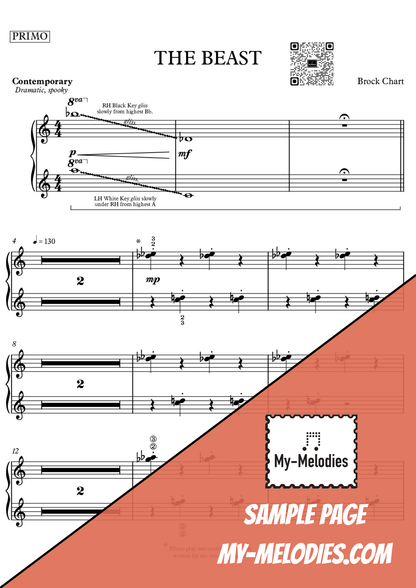 The Beast | Contemporary Halloween Duet for Student and Teacher (Primer)