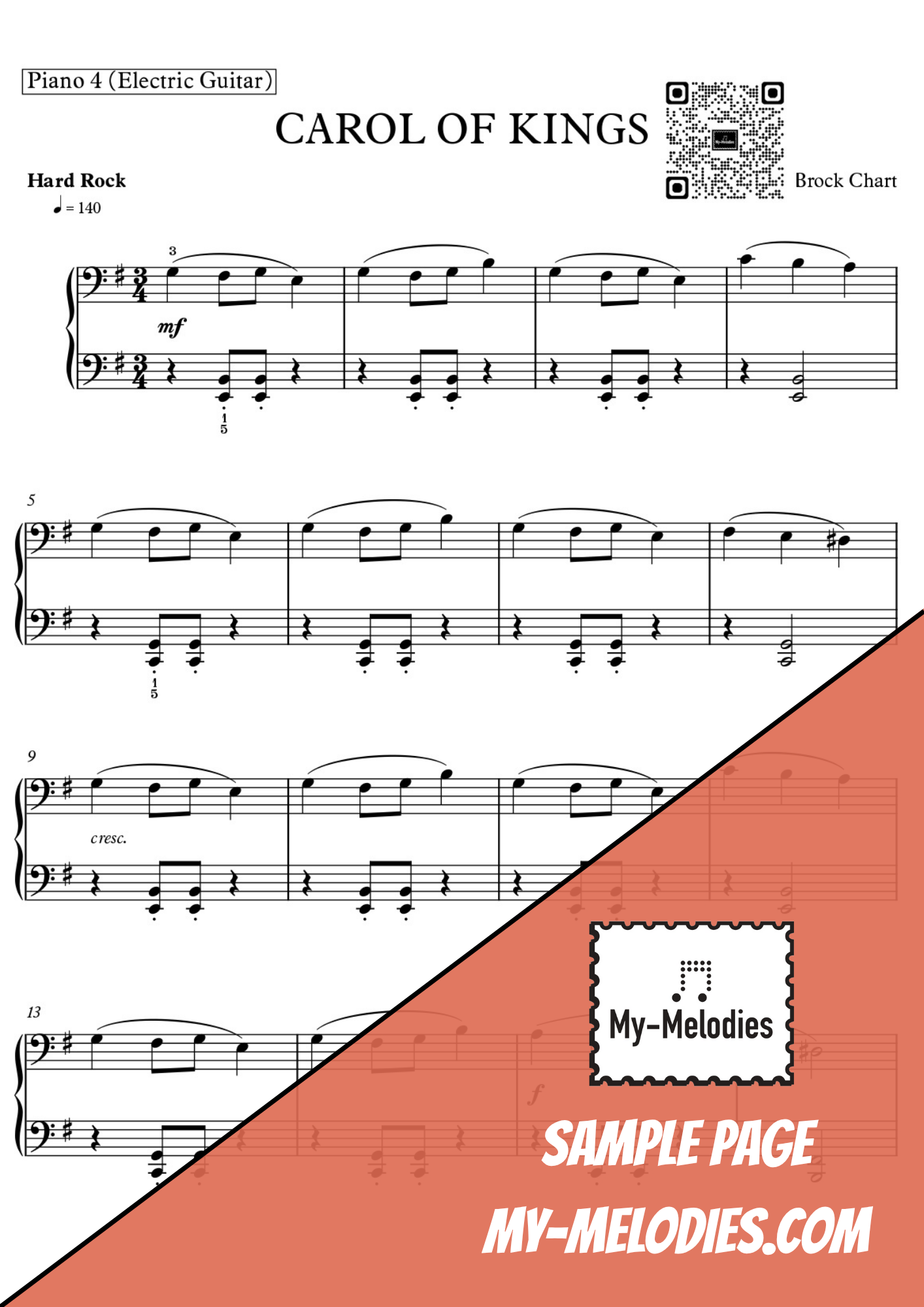 Carol of Kings | Rock Christmas Piece for 4-Part Piano Ensemble (Multi-Level)