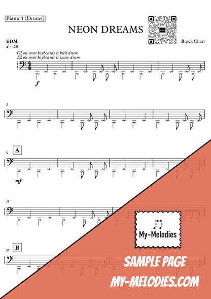 Neon Dreams | Pop Piece for 4-Part Piano Ensemble (Late Elementary)