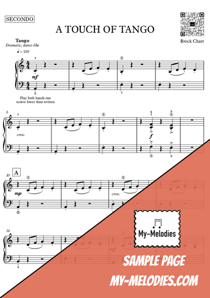 A Touch of Tango | Duet for Two Students in a Tango Style (Late Elementary)