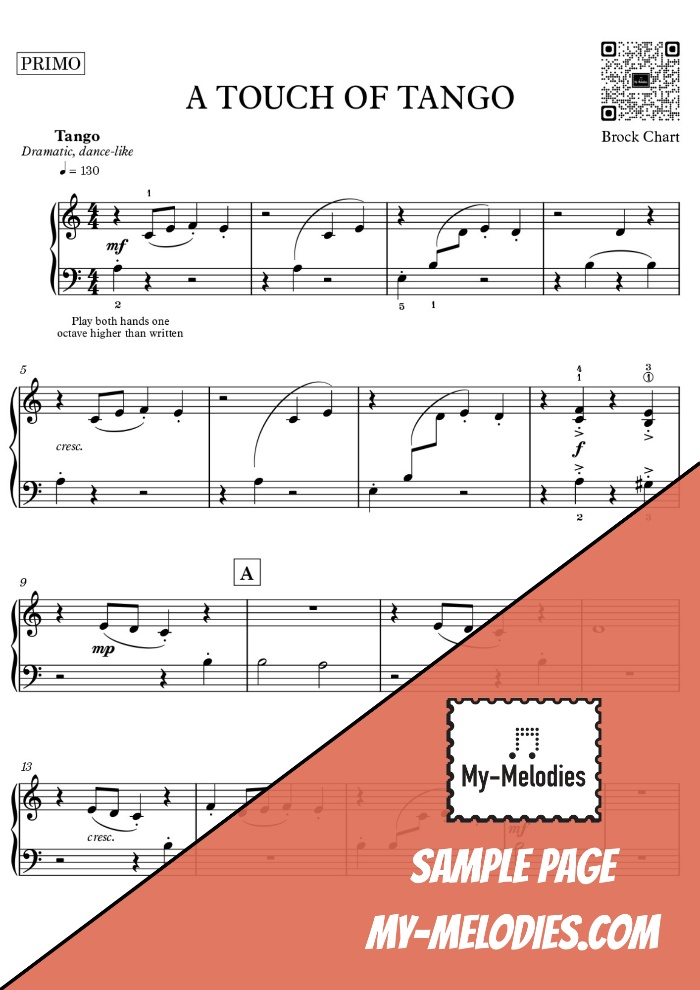 A Touch of Tango | Duet for Two Students in a Tango Style (Late Elementary)