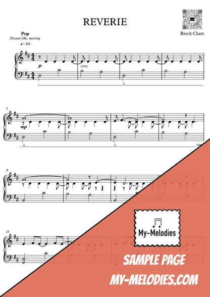 Reverie | Pop Piece for Solo Piano (Intermediate)