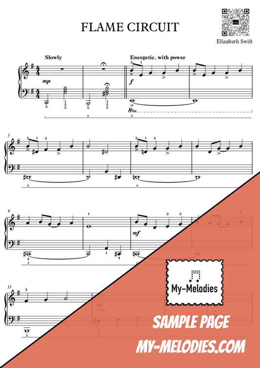 Flame Circuit | Contemporary Piece for Solo Piano (Early Intermediate)