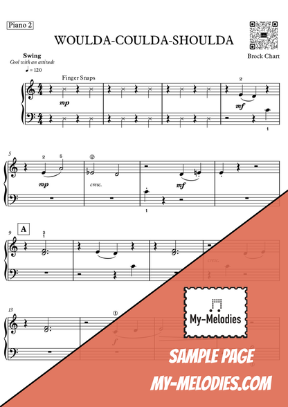Woulda-Coulda-Shoulda | Jazz Piece for 3-Part Piano Ensemble (Elementary)