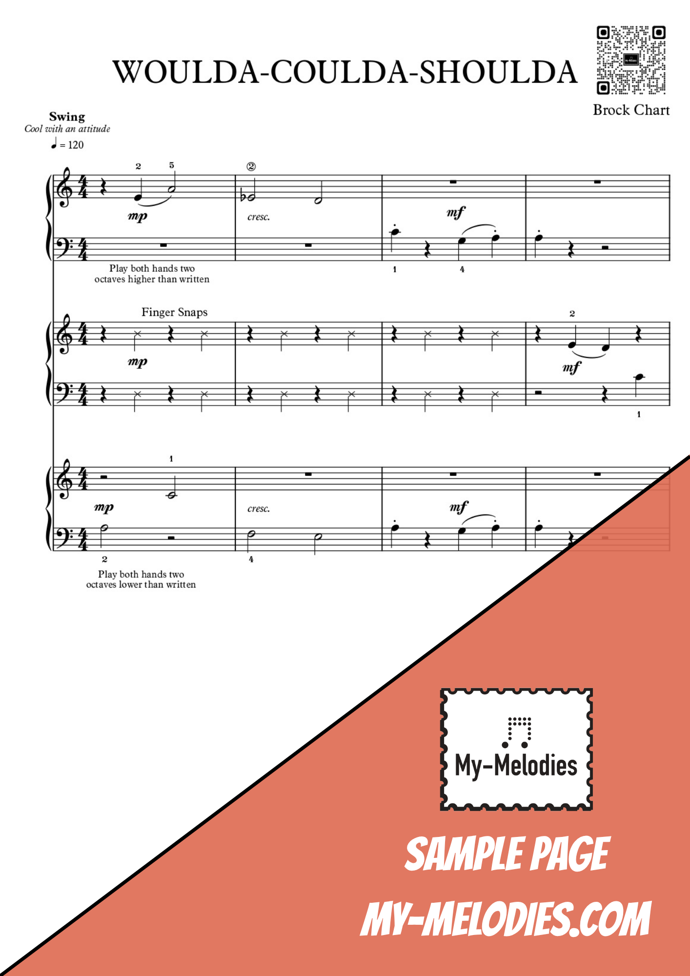 Woulda-Coulda-Shoulda | Jazz Piece for 3-Part Piano Ensemble (Elementary)