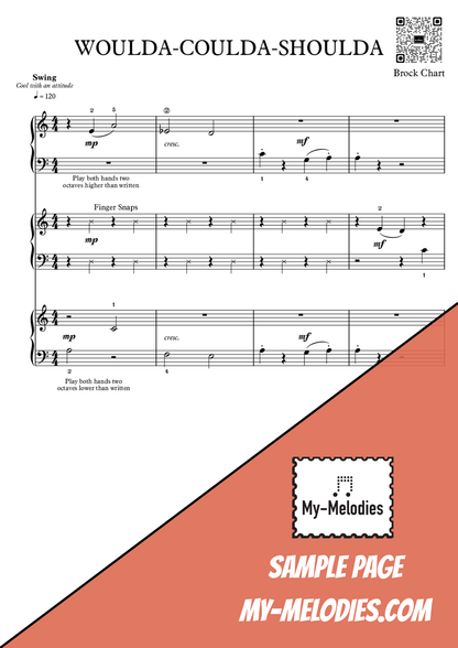 Woulda-Coulda-Shoulda | Jazz Piece for 3-Part Piano Ensemble (Elementary)