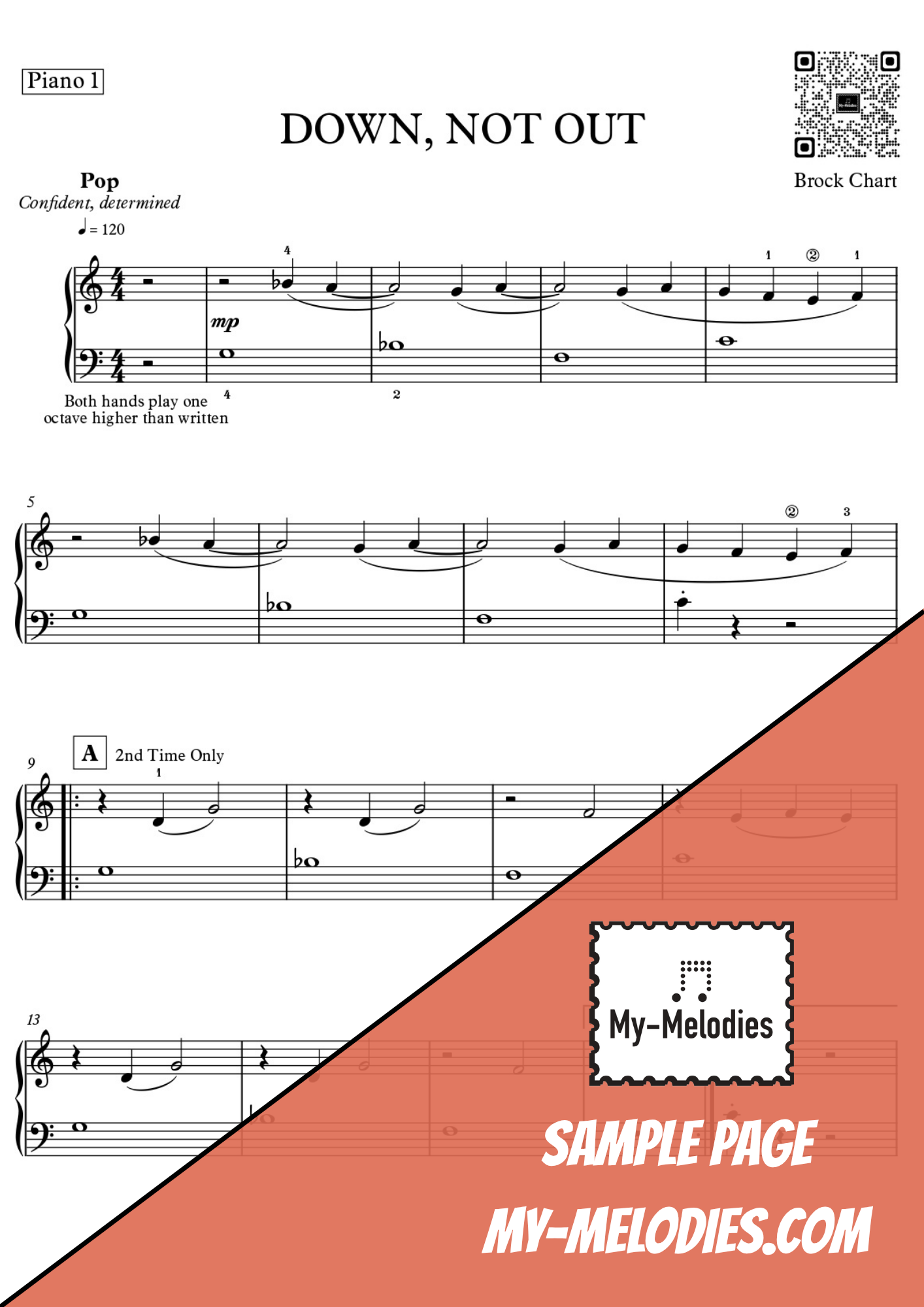 Down, Not Out | Pop Piece for 3-Part Piano Ensemble (Late Elementary)