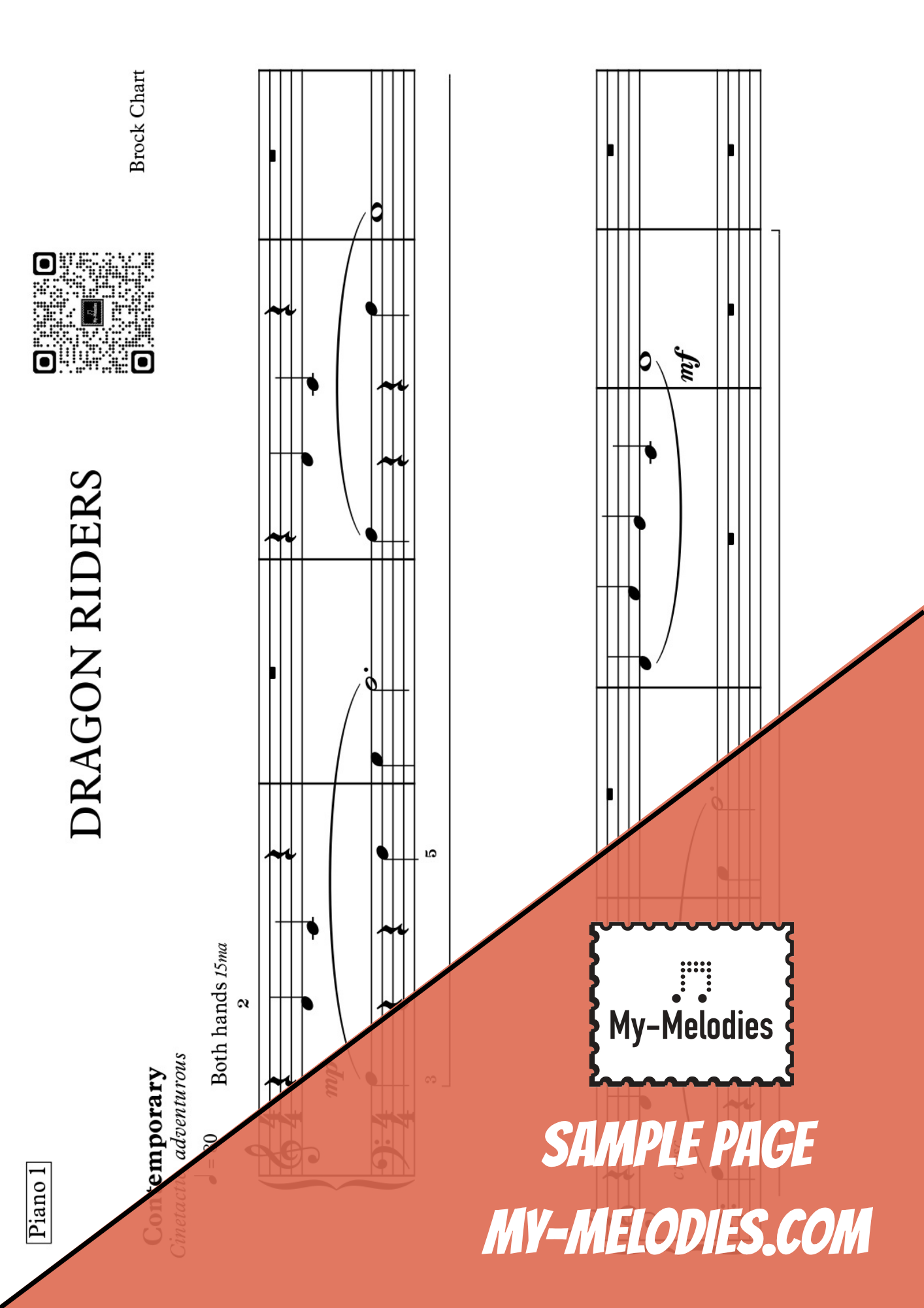 Dragon Riders | Contemporary Piece for 4-Part Piano Ensemble (Elementary)
