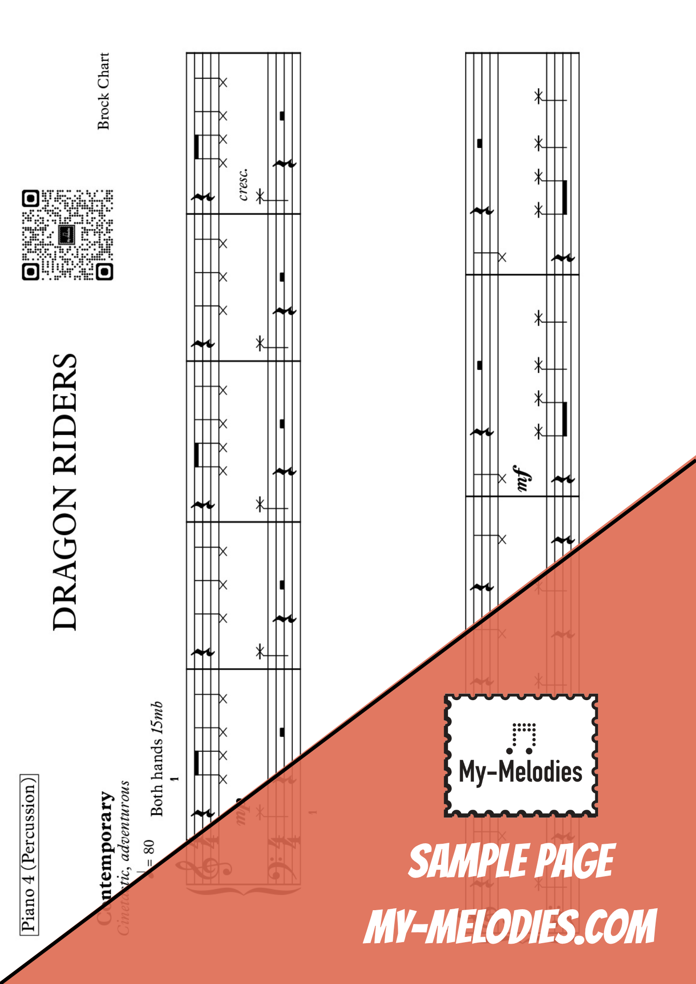 Dragon Riders | Contemporary Piece for 4-Part Piano Ensemble (Elementary)