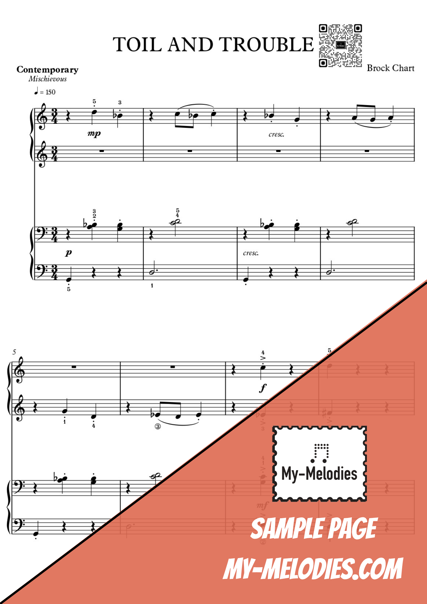 Toil and Trouble | Halloween Duet for Two Students in a Contemporary Style (Late Elementary)