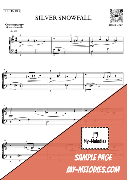 Silver Snowfall | Winter Duet for Two Students in a Contemporary Style (Late Elementary)