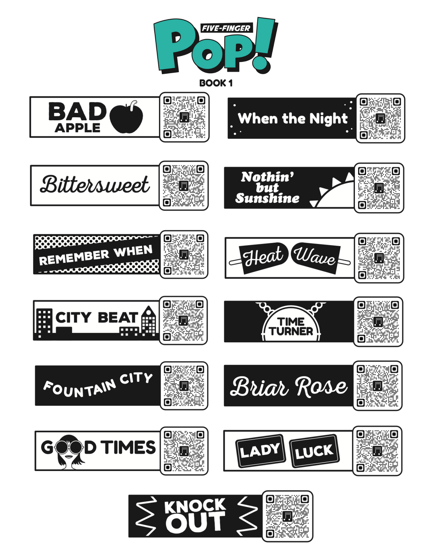 Five-Finger Pop! Book 1 (1st Edition)