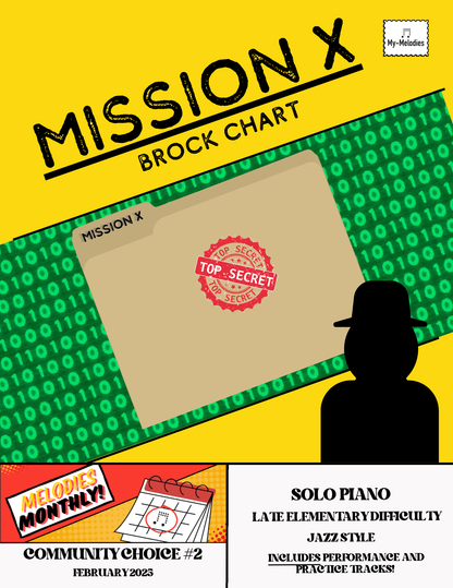 Mission X | Jazz Piece for Solo Piano (Late Elementary)