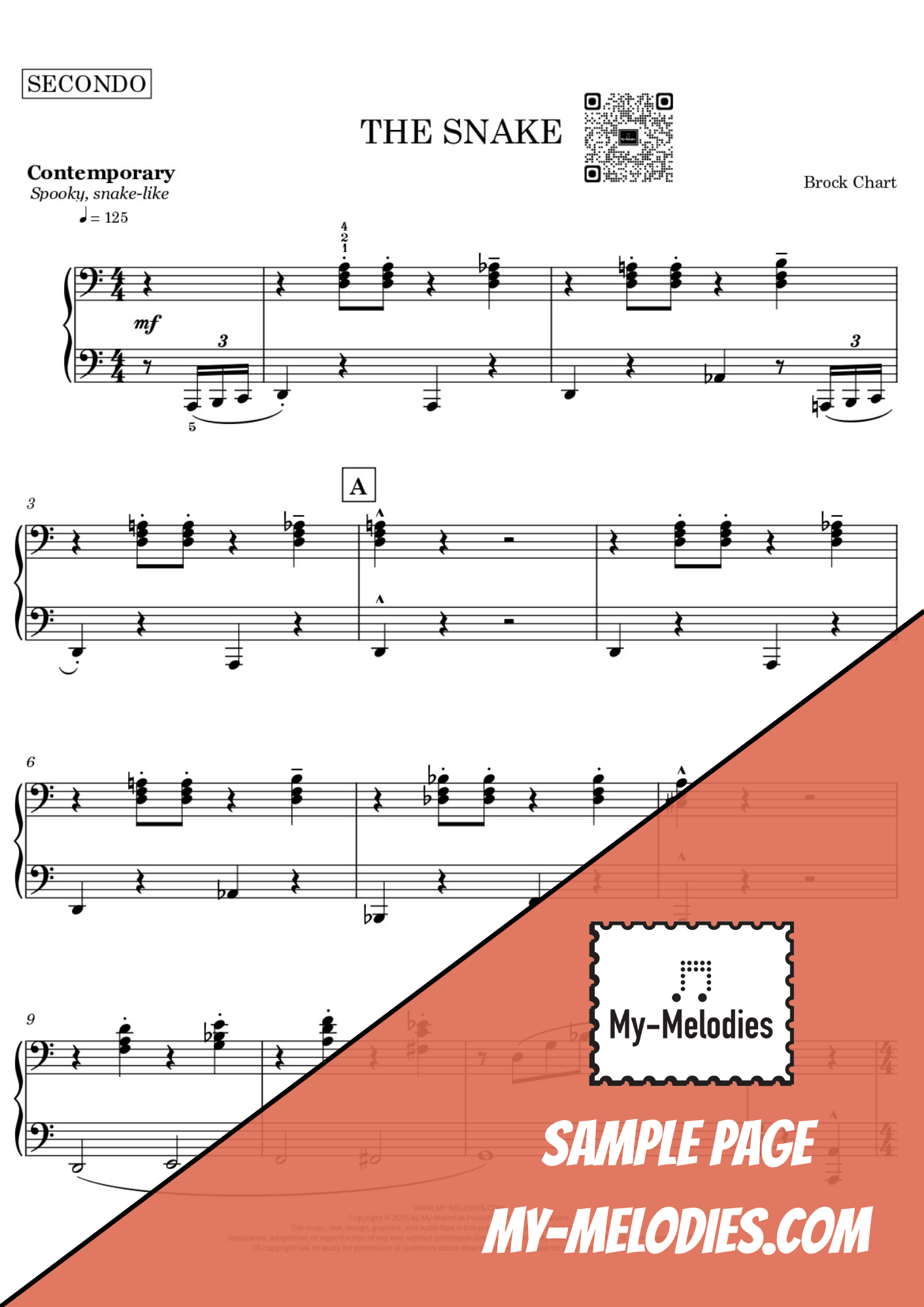 The Snake | Contemporary Halloween Duet for Two Students (Early Intermediate)