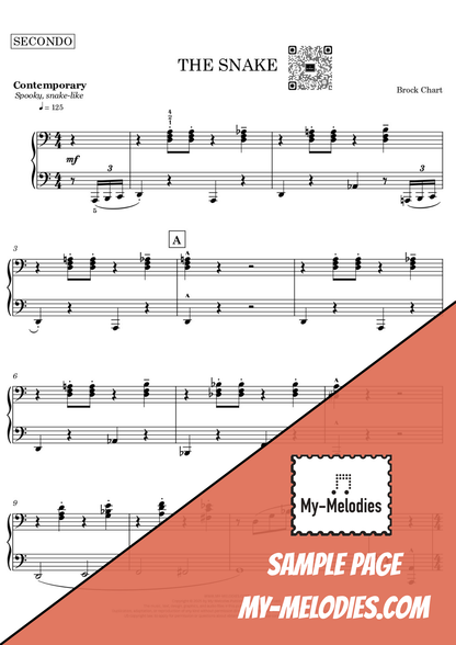 The Snake | Contemporary Halloween Duet for Two Students (Early Intermediate)