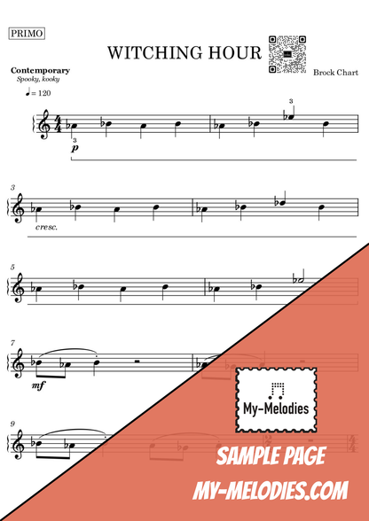 Witching Hour | Contemporary Halloween Duet for Two Students (Elementary)