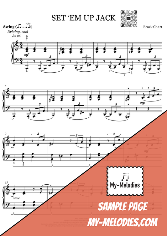 Set 'Em Up Jack | Jazz Piece for Solo Piano (Intermediate)