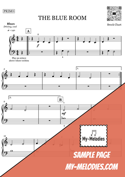 The Blue Room | Jazz Duet for Two Students (Elementary)