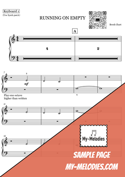 Running on Empty | Rock Piece for 4-Part Piano Ensemble (Multi-Level)