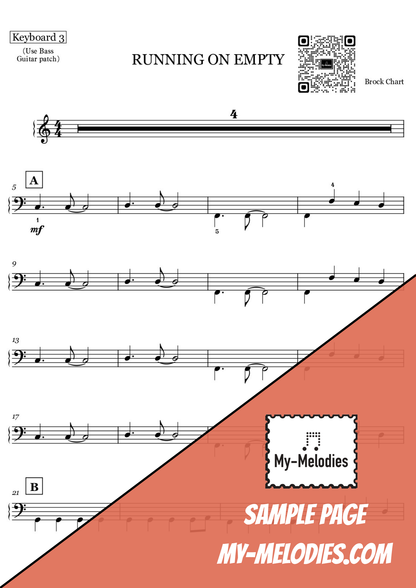 Running on Empty | Rock Piece for 4-Part Piano Ensemble (Multi-Level)