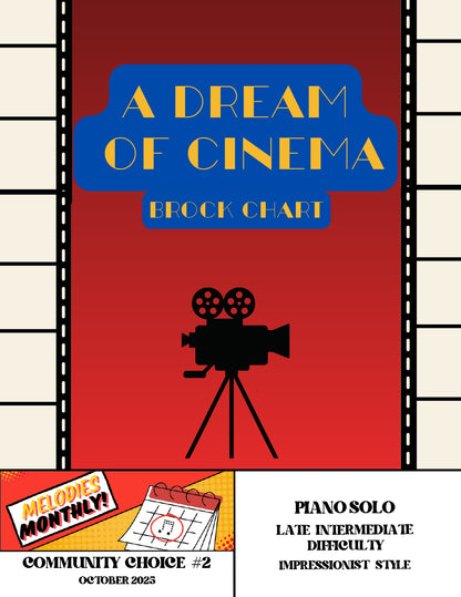 A Dream of Cinema | Impressionist Piece for Solo Piano (Late Intermediate)