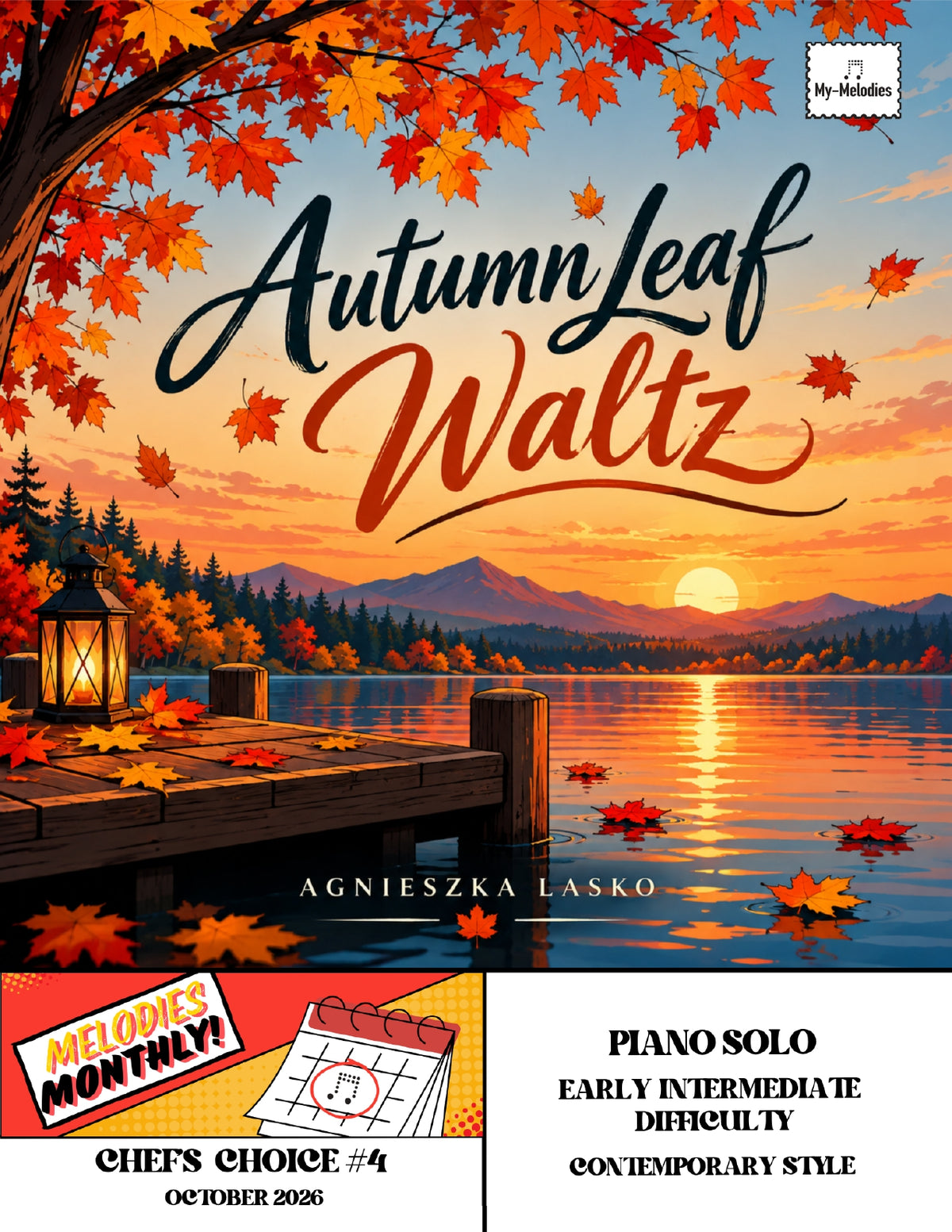 Autumn Leaf Waltz | Contemporary Piece for Solo Piano (Early Intermediate)