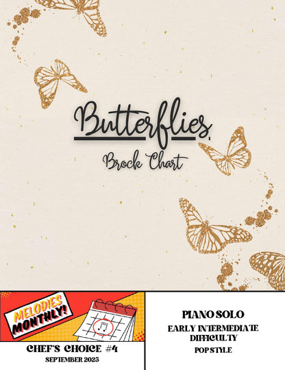 Butterflies | Pop Piece for Solo Piano (Early Intermediate)