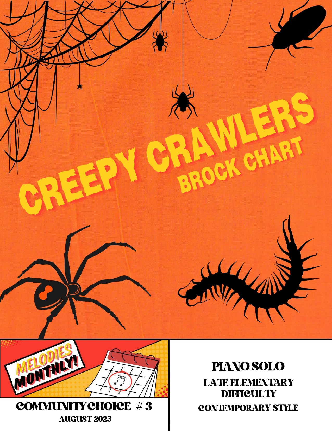 Creepy Crawlers | Contemporary Halloween Piece for Solo Piano (Late Elementary)
