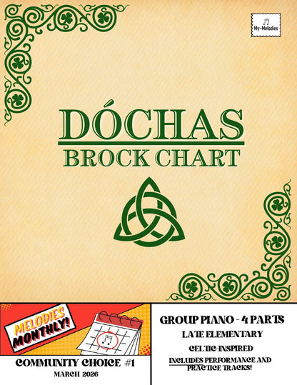 Dóchas | Celtic-Inspired Piece for 4-Part Piano Ensemble (Late Elementary)