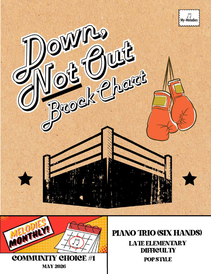 Down, Not Out | Pop Piece for 3-Part Piano Ensemble (Late Elementary)