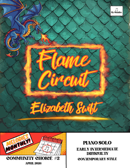 Flame Circuit | Contemporary Piece for Solo Piano (Early Intermediate)