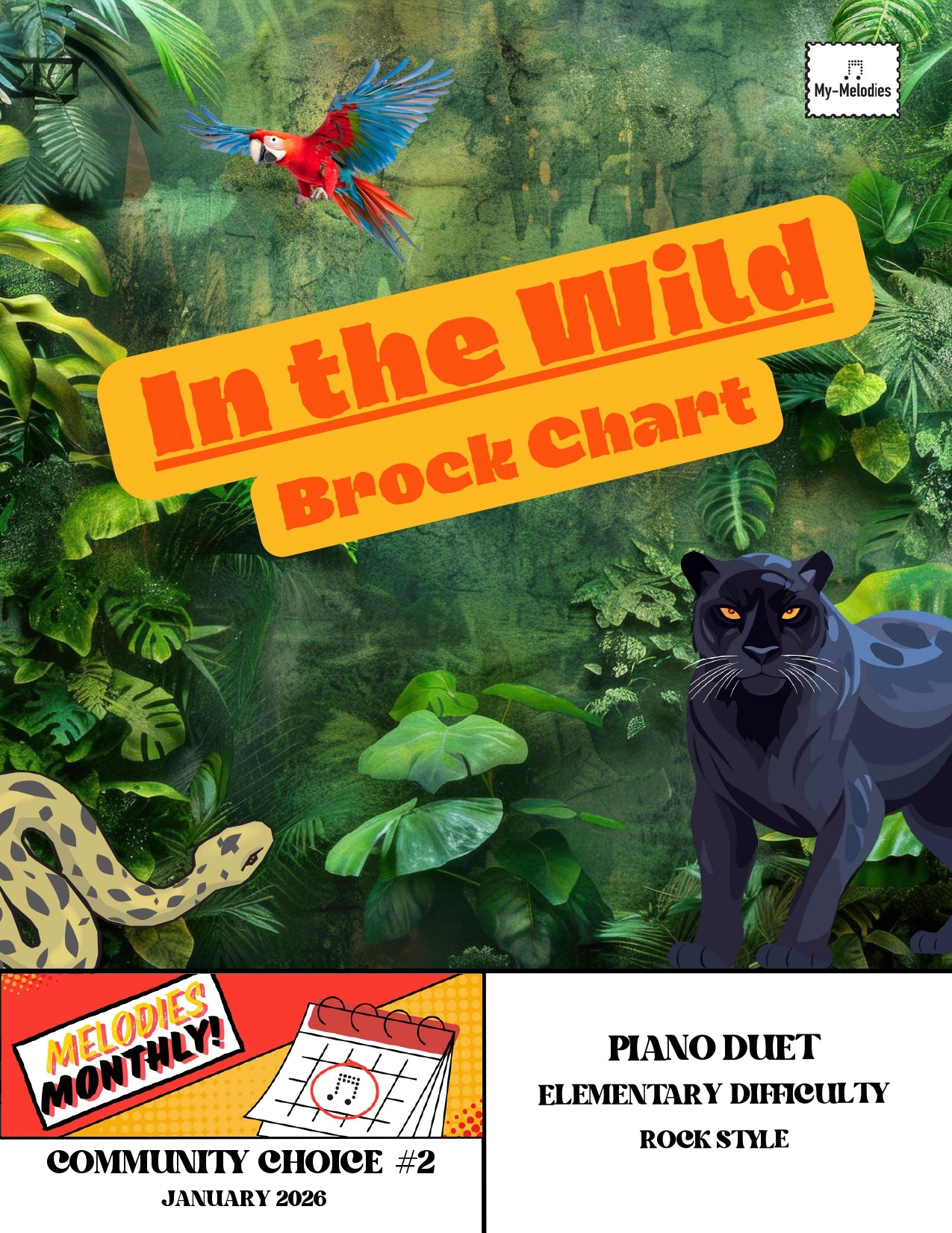 In the Wild | Rock Duet for Two Students (Elementary-Late Elementary)