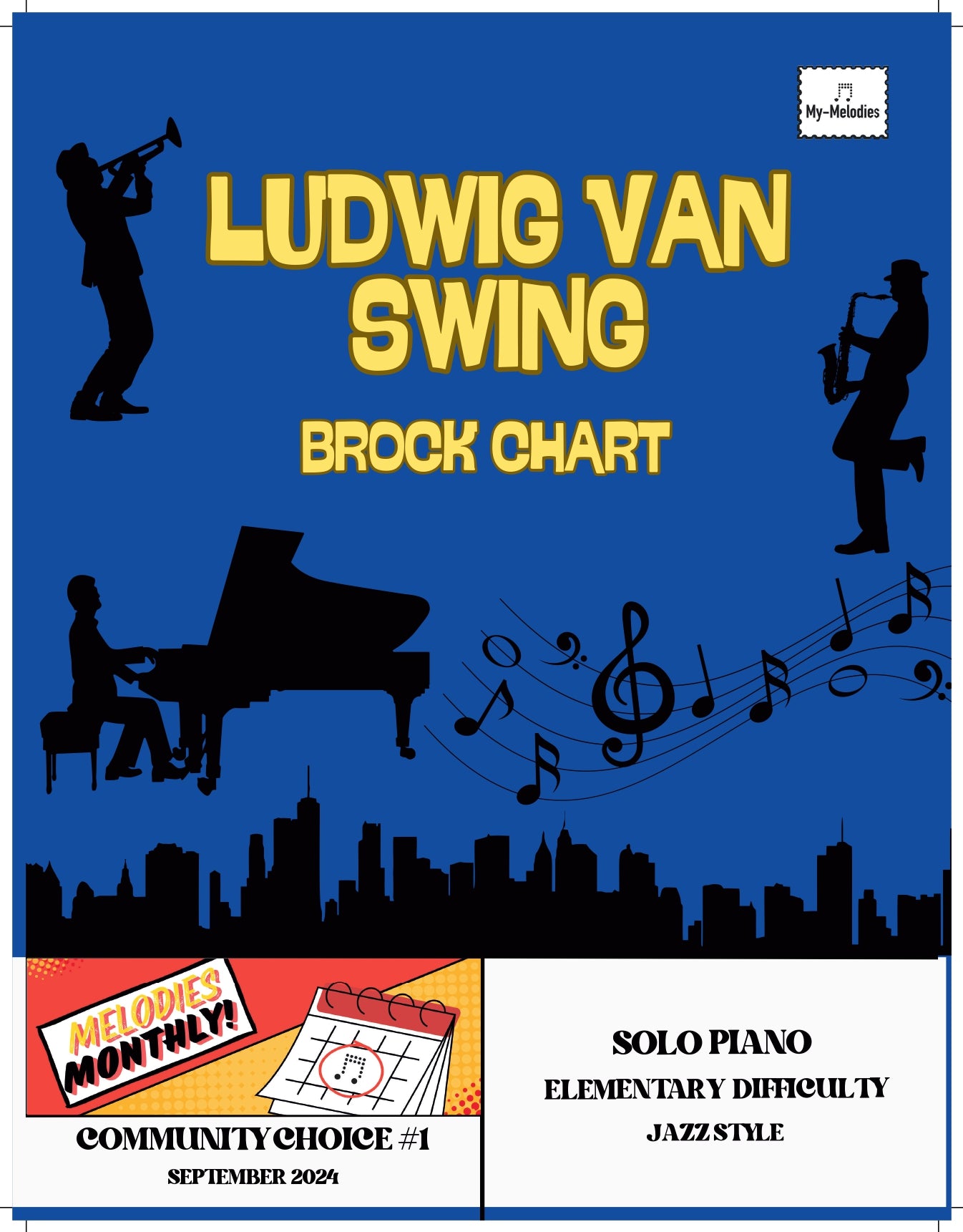 Ludwig van Swing | Jazz Piece for Solo Piano (Elementary)