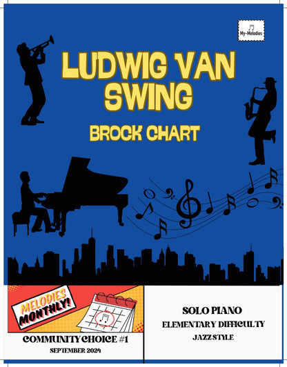Ludwig van Swing | Jazz Piece for Solo Piano (Elementary)